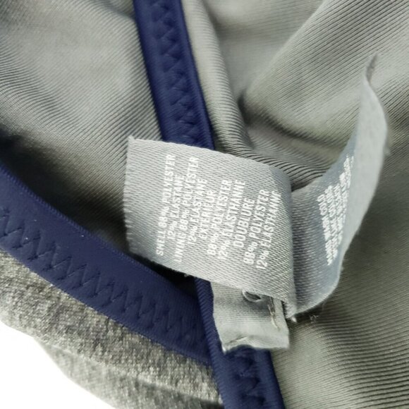 Aerie Swimming Suit Gray with Blue Trim Women's Size XL Bathing Suit Swim - Picture 5 of 8